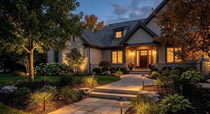 Courtyard Light Installation in Overland Park, KS