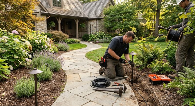 Garden Lighting Installation in Littleton, CO